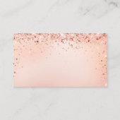 バラ金ゴールド赤面女の子のシャワー本の要求 エンクロージャーカード (裏面)