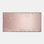 バラ金ゴールド赤面紙吹雪 デスクマット (正面)