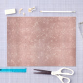 バラ金ゴールド赤面金属粉末グリッタースパークルクス 薄葉紙 (クラフト)