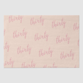 バラ金ゴールド赤面30誕生日パーティーグリッター"Thirty" 薄葉紙