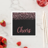 バラ金ゴールド輝き スタンダードカクテルナプキン (インサイチュ)