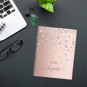 バラ金ゴールド輝く赤面ダイヤモンド名2023 プランナー手帳