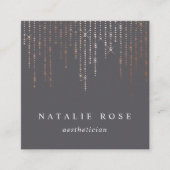 バラ金ゴールド選択 スクエア名刺 (正面)