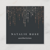 バラ金ゴールド選択 スクエア名刺 (正面)