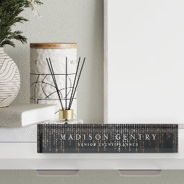 バラ金ゴールド選択 デスクネームプレート