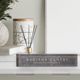 バラ金ゴールド選択 デスクネームプレート