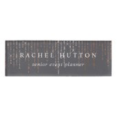 バラ金ゴールド選択 名札 (正面)