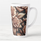 バラ金ゴールド金属バラ カフェラテマグ (右)