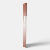 バラ金ゴールド金属手書きモノグラム Case-Mate iPhoneケース (裏面 / 右)