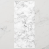 バラ金ゴールド銅パームツリーホワイトマーブル結婚ズ メニュー (裏面)