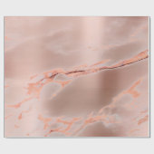 バラ金ゴールド銅ミニマル大理石抽象芸術メタル ラッピングペーパー (フラット)