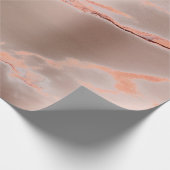 バラ金ゴールド銅ミニマル大理石抽象芸術メタル ラッピングペーパー (角)