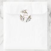 バラ金ゴールド銅植物性グラムモダン結婚ズ ラウンドシール (バッグ)