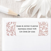 バラ金ゴールド離れグリッターパターン、フレ結婚ーム ラベル (インサイチュ)