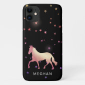 バラ金ゴールド馬スターズモノグラムフォンケース Case-Mate iPhoneケース (裏面)