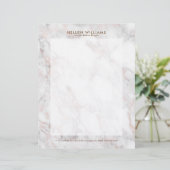 バラ金ゴールド高級フェイク大理石 レターヘッド (スタンド正面)