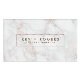 バラ金ゴールド高級フェイク大理石 名札