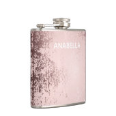 バラ金ゴールド高級メタリックパーソナライズされた フラスク (右)