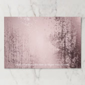 バラ金ゴールド高級メタリックパーソナライズされた ペーパーパッド (正面)