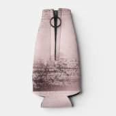 バラ金ゴールド高級メタリックパーソナライズされた ボトルクーラー (裏面)