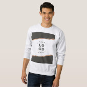 バラ金ゴールド黒エレガントモダンユニーク スウェットシャツ (正面フル)