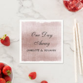 バラ金ゴールド1日遠くにタイポグラフィリハーサルディナー スタンダードカクテルナプキン (インサイチュ)