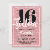 バラ金ゴールド16th誕生日パーティー 招待状 (正面)
