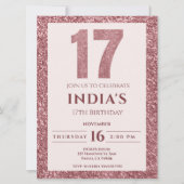 バラ金ゴールド17歳 招待状 (正面)