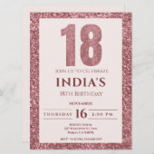 バラ金ゴールド18歳 招待状 (正面/裏面)