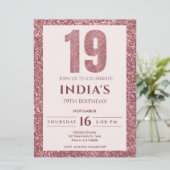 バラ金ゴールド19歳の誕生日 招待状 (スタンド正面)