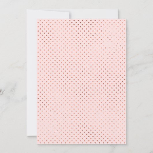 バラ金ゴールド19thバースデーパーティー招待箔フェイクー 招待状 (裏面)