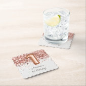 バラ金ゴールド1st誕生日パーティー ペーパーコースター (インサイチュ)