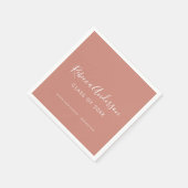 バラ金ゴールド2023年書道の卒業クラス スタンダードカクテルナプキン (角)