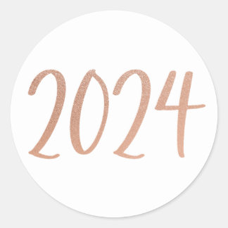 バラ金ゴールド2024封筒または親善用シール ラウンドシール