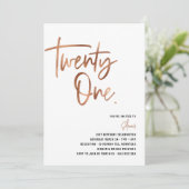 バラ金ゴールド21招待状、メス21招待状 招待状 (スタンド正面)