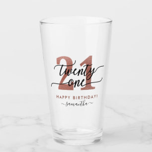 バラ金ゴールド21歳の誕生日 タンブラーグラス