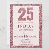 バラ金ゴールド25歳 招待状 (正面)