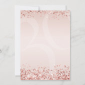 バラ金ゴールド30th誕生日招待状for Women 招待状 (裏面)