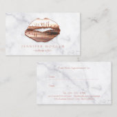 バラ金ゴールド3Dリップマーブルアポイントメントカード 予約カード (正面/裏面)