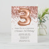 バラ金ゴールド3rd誕生日パーティの招待状 招待状 (スタンド正面)