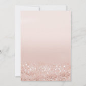 バラ金ゴールド40th四十誕生日招待状 招待状 (裏面)