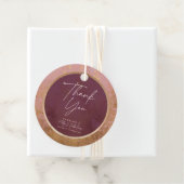 バラ金ゴールド40th誕生日パーティーありがとう フェイバータグ (インサイチュ)