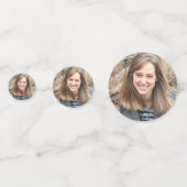 バラ金ゴールド40th誕生日フォトテーブル コンフェッティ (裏面)