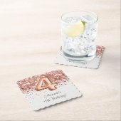 バラ金ゴールド4th誕生日パーティー ペーパーコースター (インサイチュ)