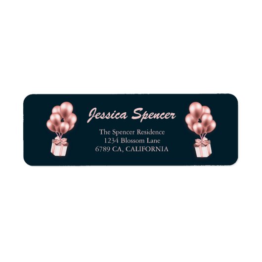 バラ金ゴールド50と素晴らしい50誕生日 ラベル (正面)