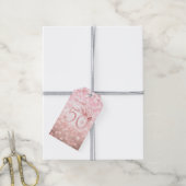 バラ金ゴールド50th誕生日サンキューグラムライト ギフトタグ (より糸付き)