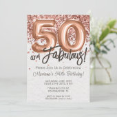 バラ金ゴールド50th Birthday Partyへの招待 招待状 (スタンド正面)