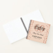 バラ金ゴールド60th誕生日ゲストブック紙吹雪赤面 ノートブック (内部)