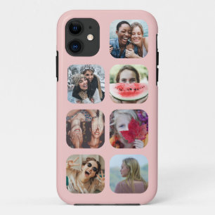 バラ金ゴールド7 Photo SquareテンプレートコラージュiPhone C iPhone 11 ケース