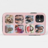 バラ金ゴールド7 Photo SquareテンプレートコラージュiPhone C Case-Mate iPhoneケース (裏面(横))